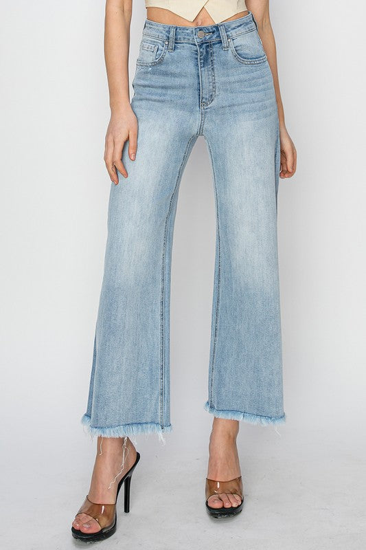 The Ashley Light Wash Crop Denim ETA 9/9