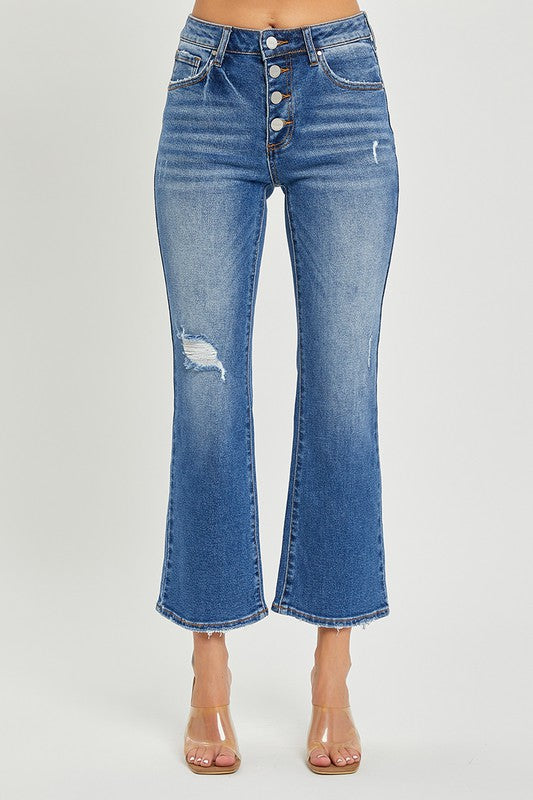 The Madison Crop Flare Denim ETA 9/9