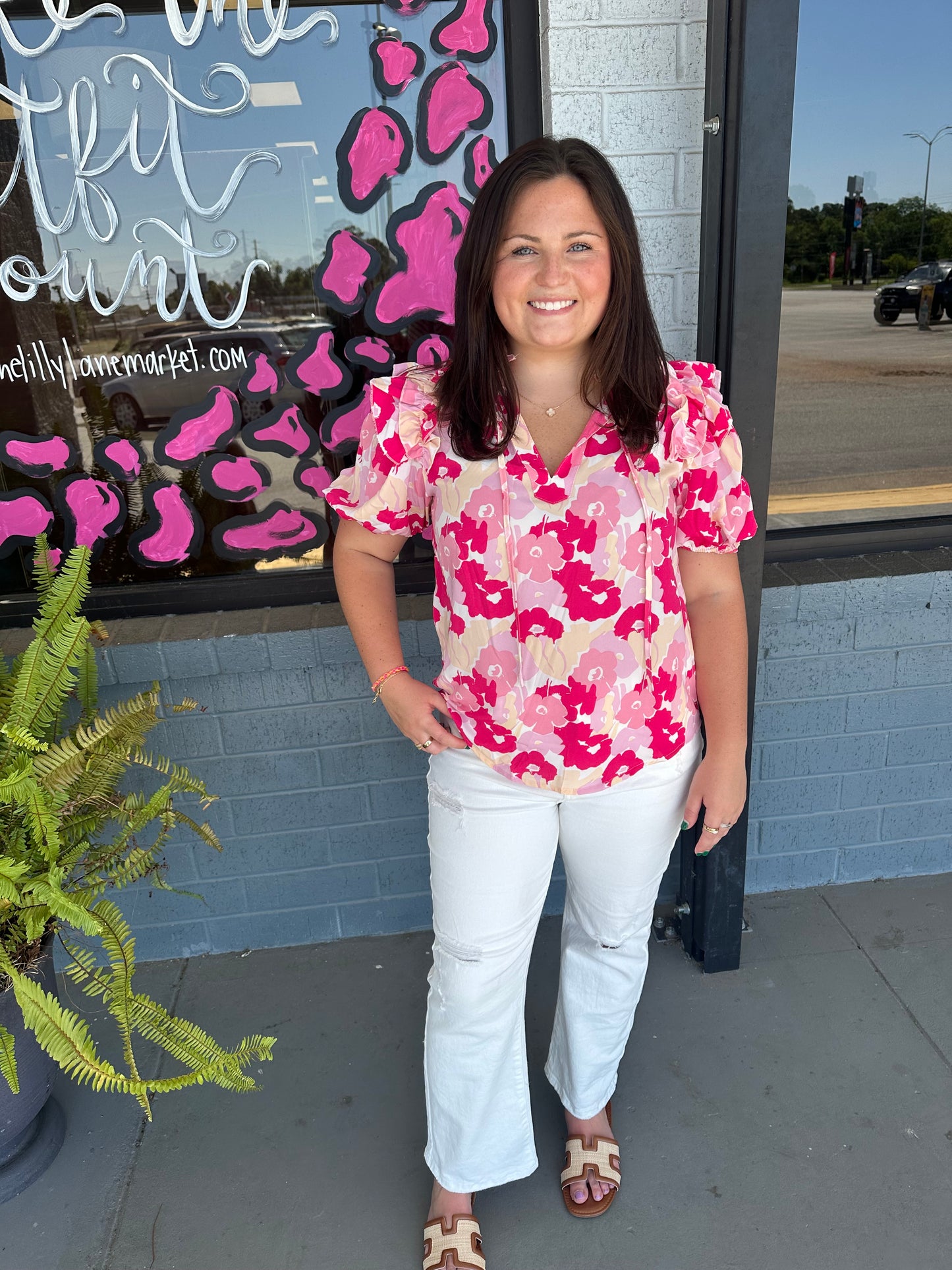 Pink Bouquet Top