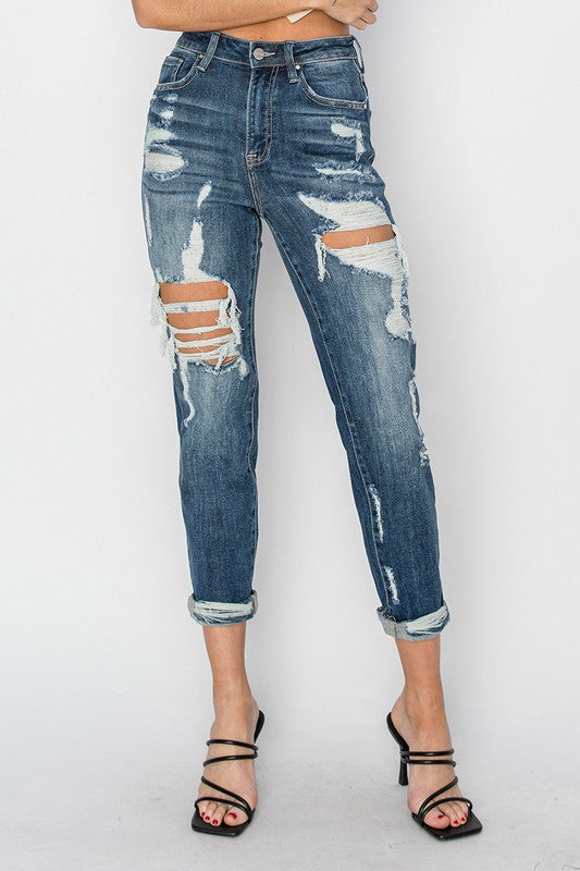 The Halie Distressed Denim ETA 9/9